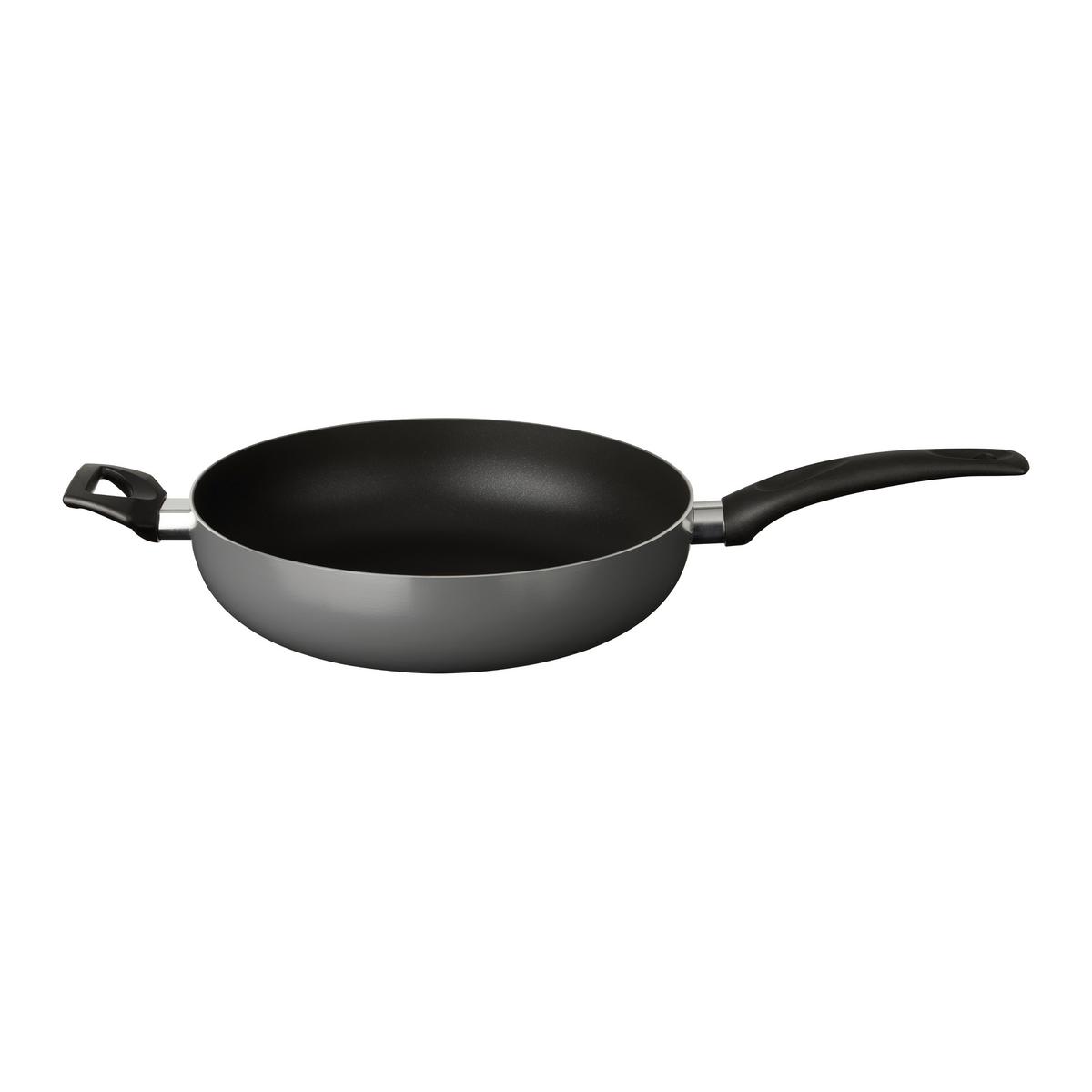 pánev P/V: 28/7 CM - šedá/černá, Konvenční, kov (28/7cm) - Based