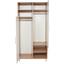 Ruhásszekrény Box - Tölgyfa/Fehér, modern, Faalapú anyag (98/205/55cm)