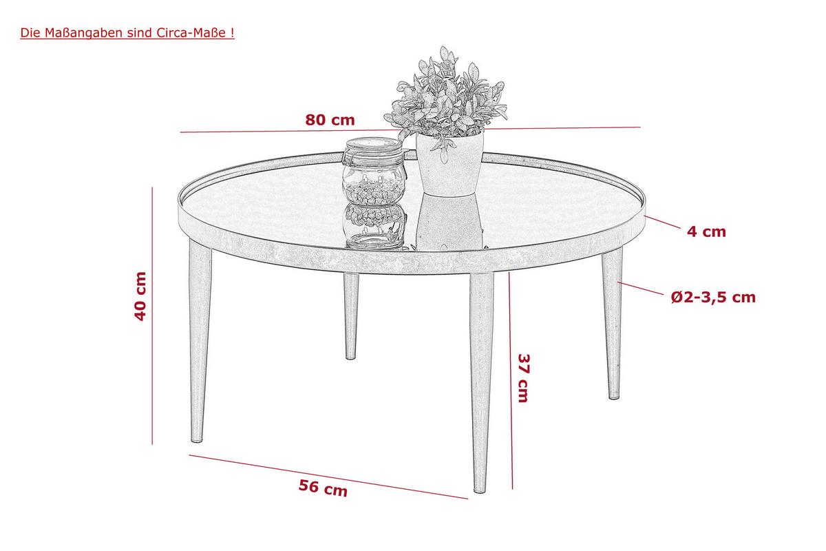 Couchtisch Ron Schwarz L: 80 Cm - Schwarz, Design, Glas/Metall (80/80/40cm) - Livetastic