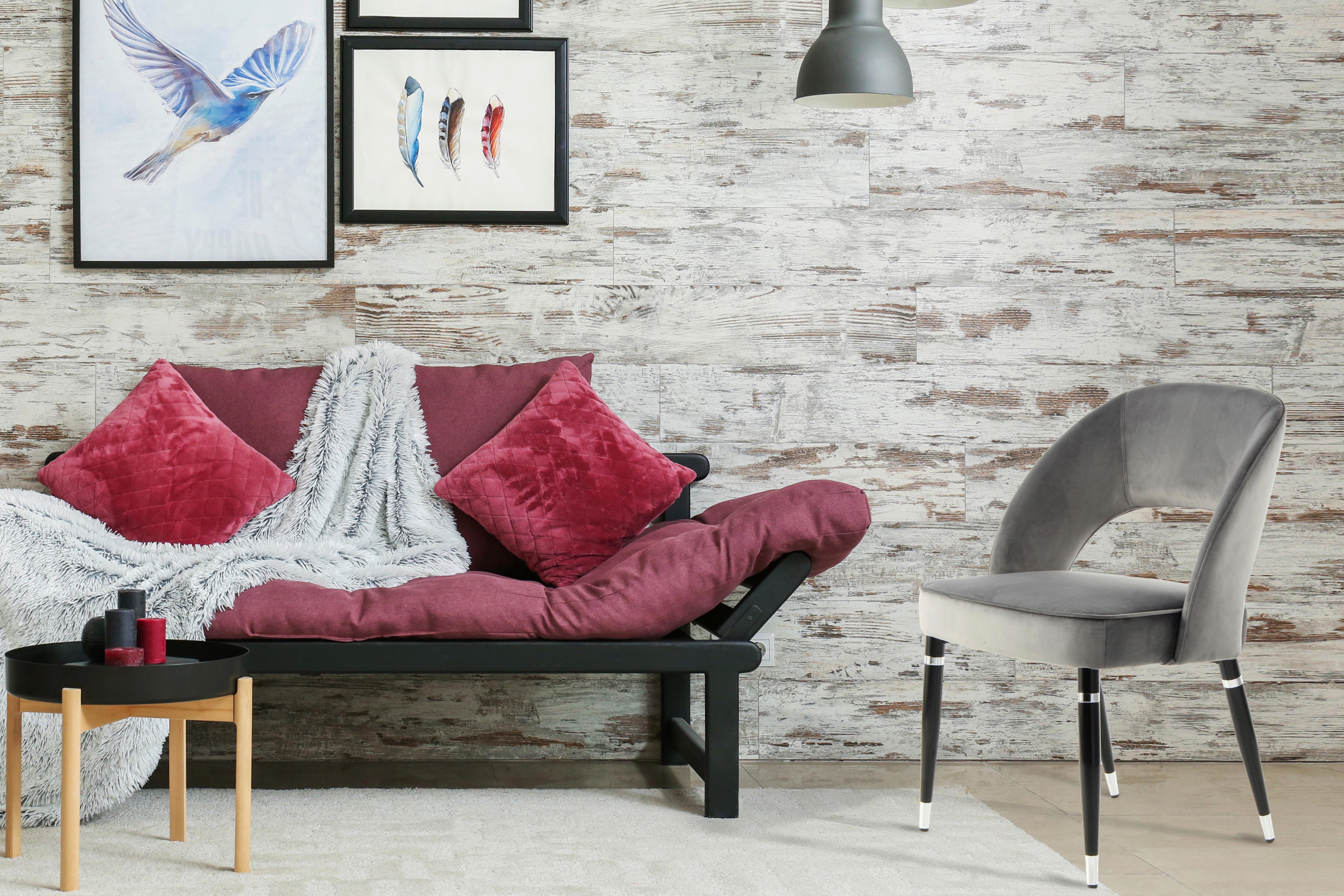 Stuhl-Set Courtney 525 - Silberfarben/Schwarz, MODERN, Textil/Metall (58/83/56cm) - Kayoom