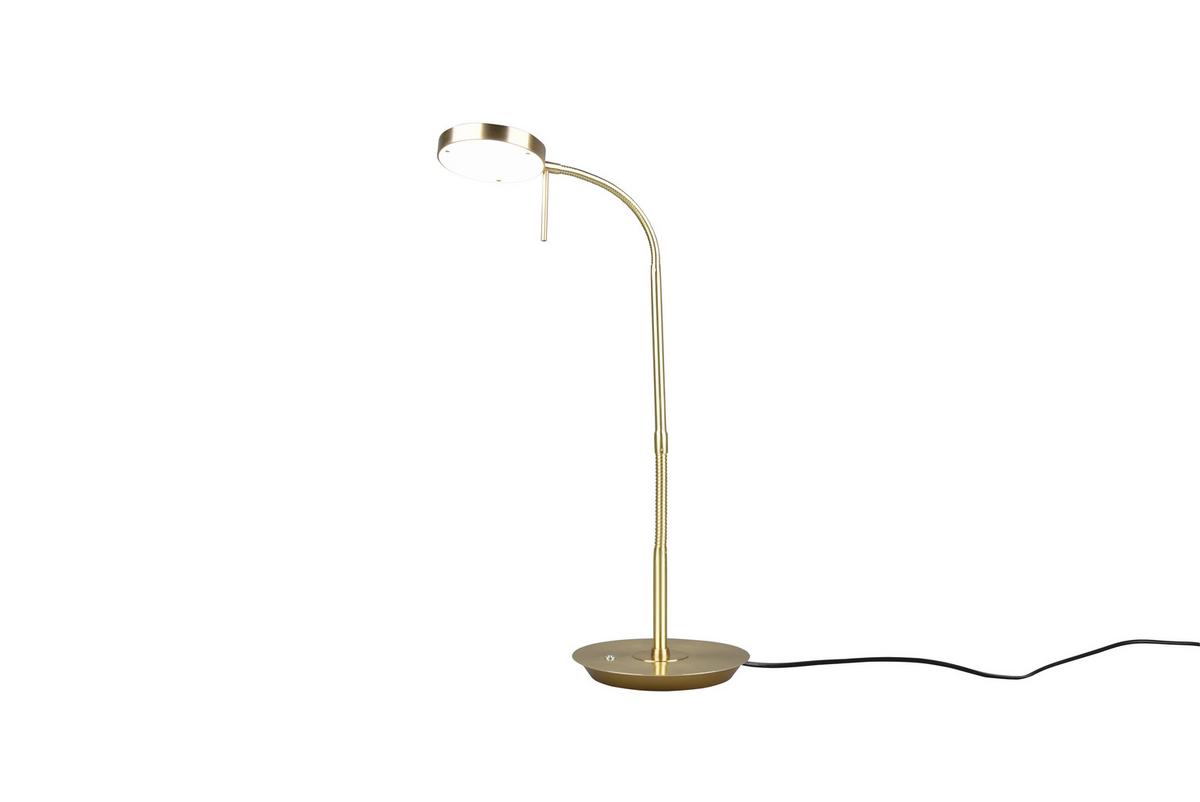 Led-schreibtischlampe Dimmbar Messingfarben 4-Fach Schaltbar - Basics (57/19/46cm) - Trio Leuchten