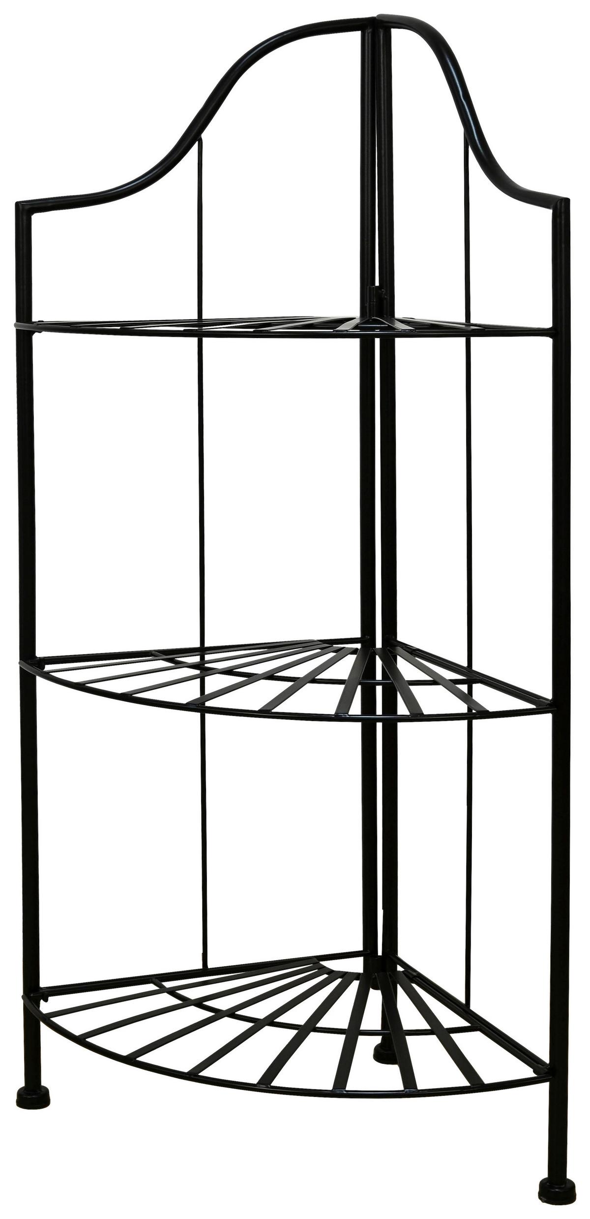 Regal Nadim Schwarz B: 30 Cm - Schwarz, Trend, Metall (30/100/30cm)