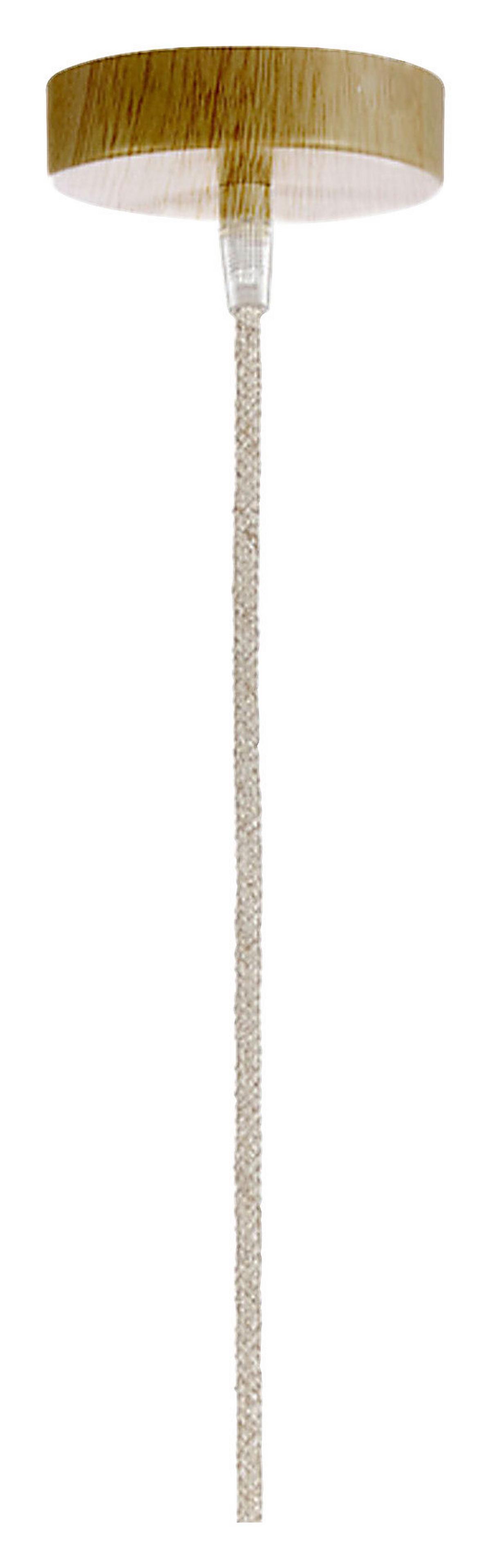 Hängeleuchte Misure Cognac L: 35 cm - Cognac, Natur, Holz (35/35/120cm)