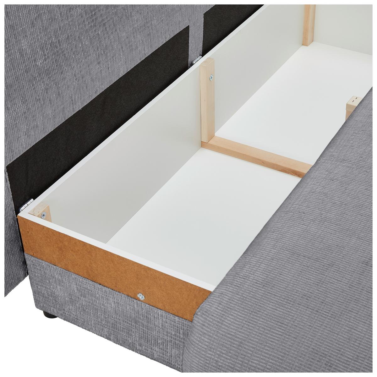 Schlafsofa Virgo - Dunkelgrau/Schwarz, KONVENTIONELL, Textil (212/97/105cm) - MID.YOU