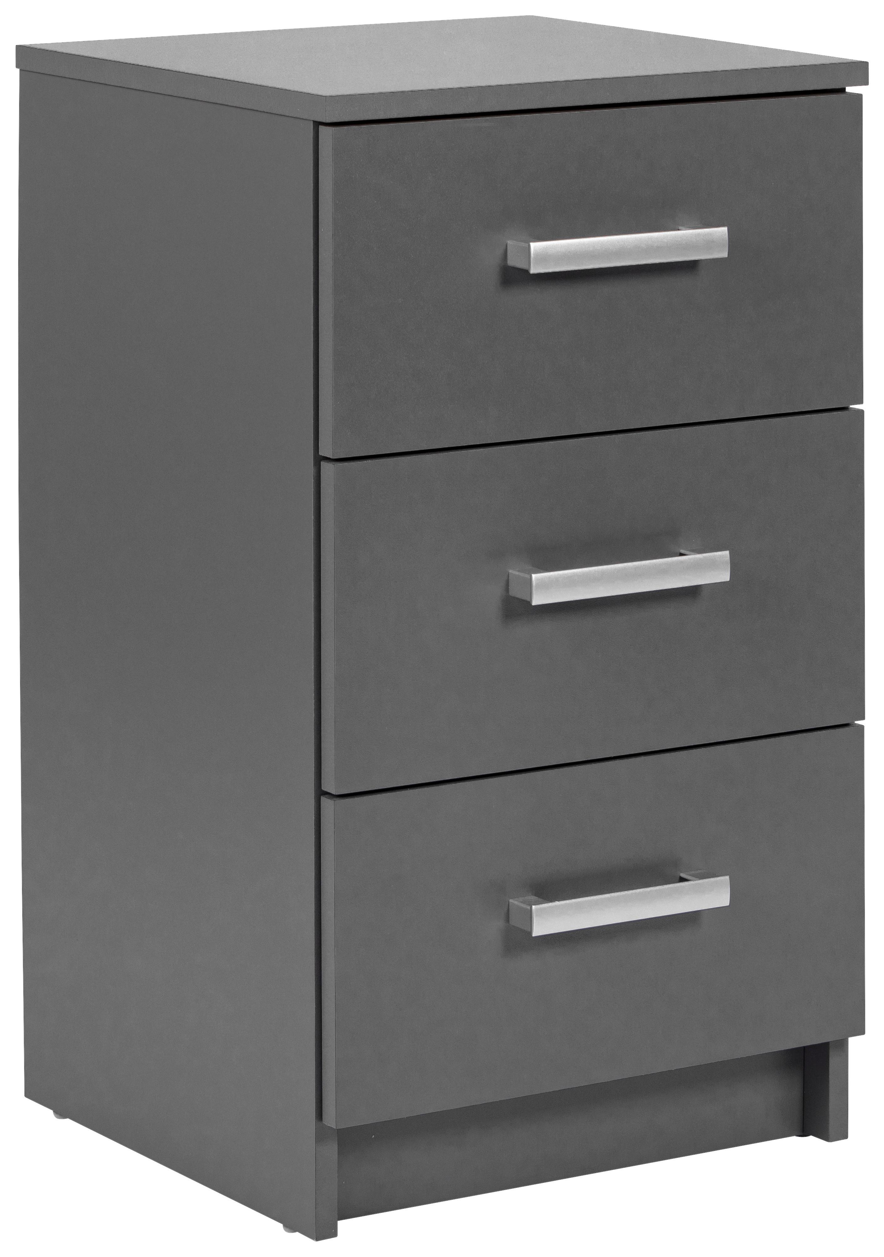 Kommode B: 41,2 cm Elenzio, Graphitfarben - Graphitfarben, Basics, Holzwerkstoff (41,2/40/71cm) - MID.YOU