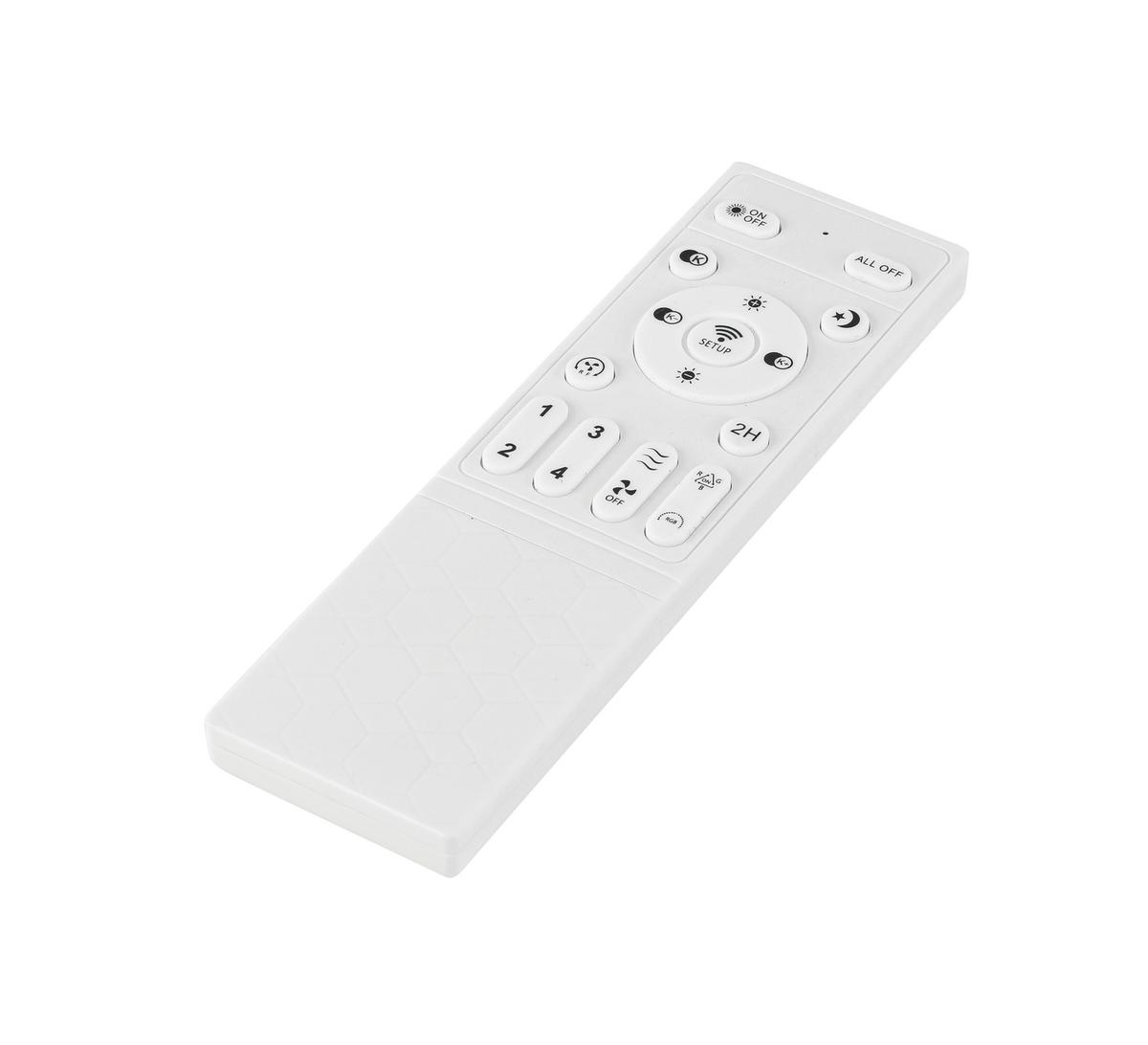 STROPNÍ VENTILÁTOR TUIO - bílá/barvy chromu, Moderní, plast (45/16cm) - Mömax