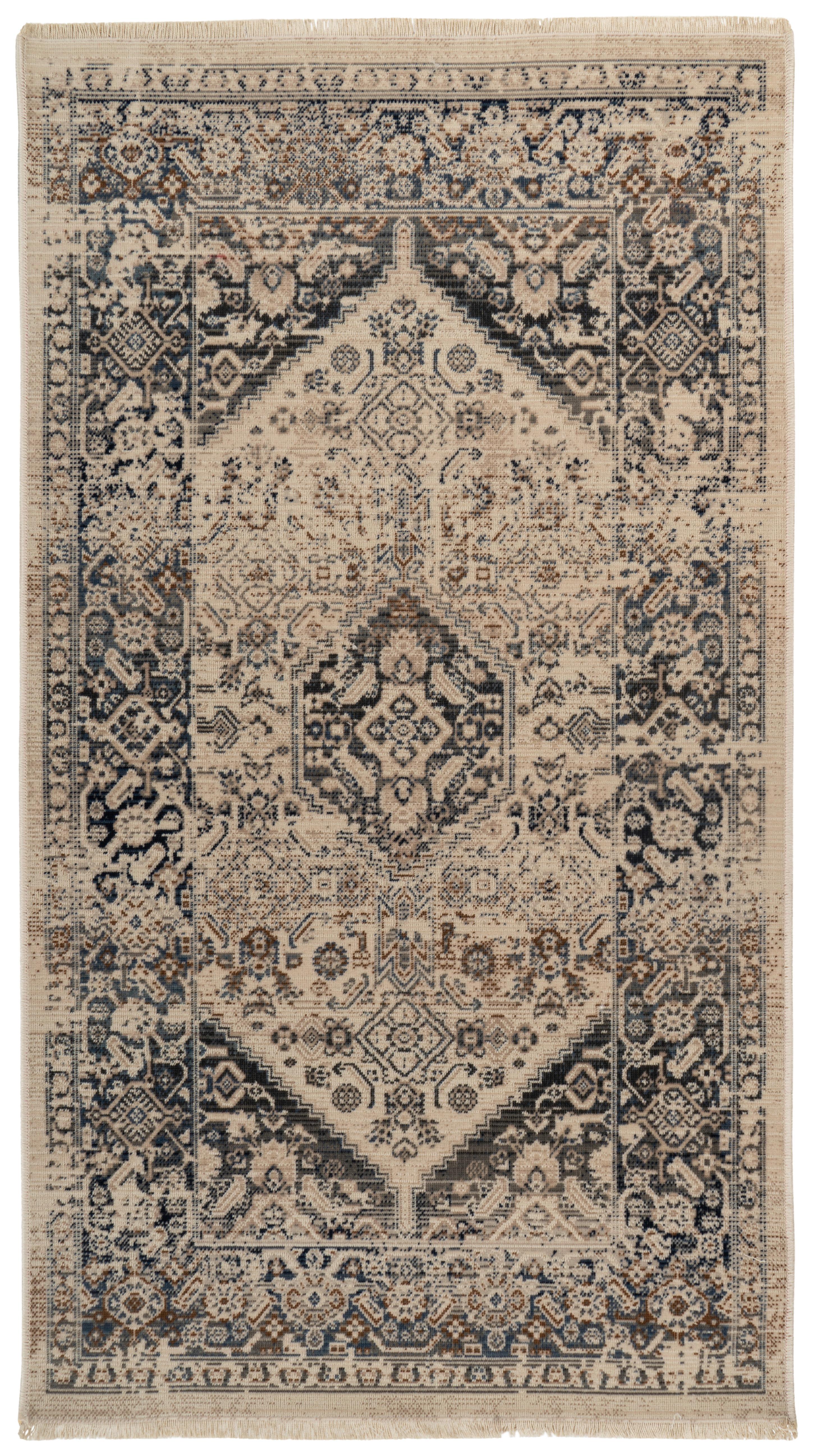 Orientteppich Charu 400 - Blau, KONVENTIONELL, Textil (80/150cm)