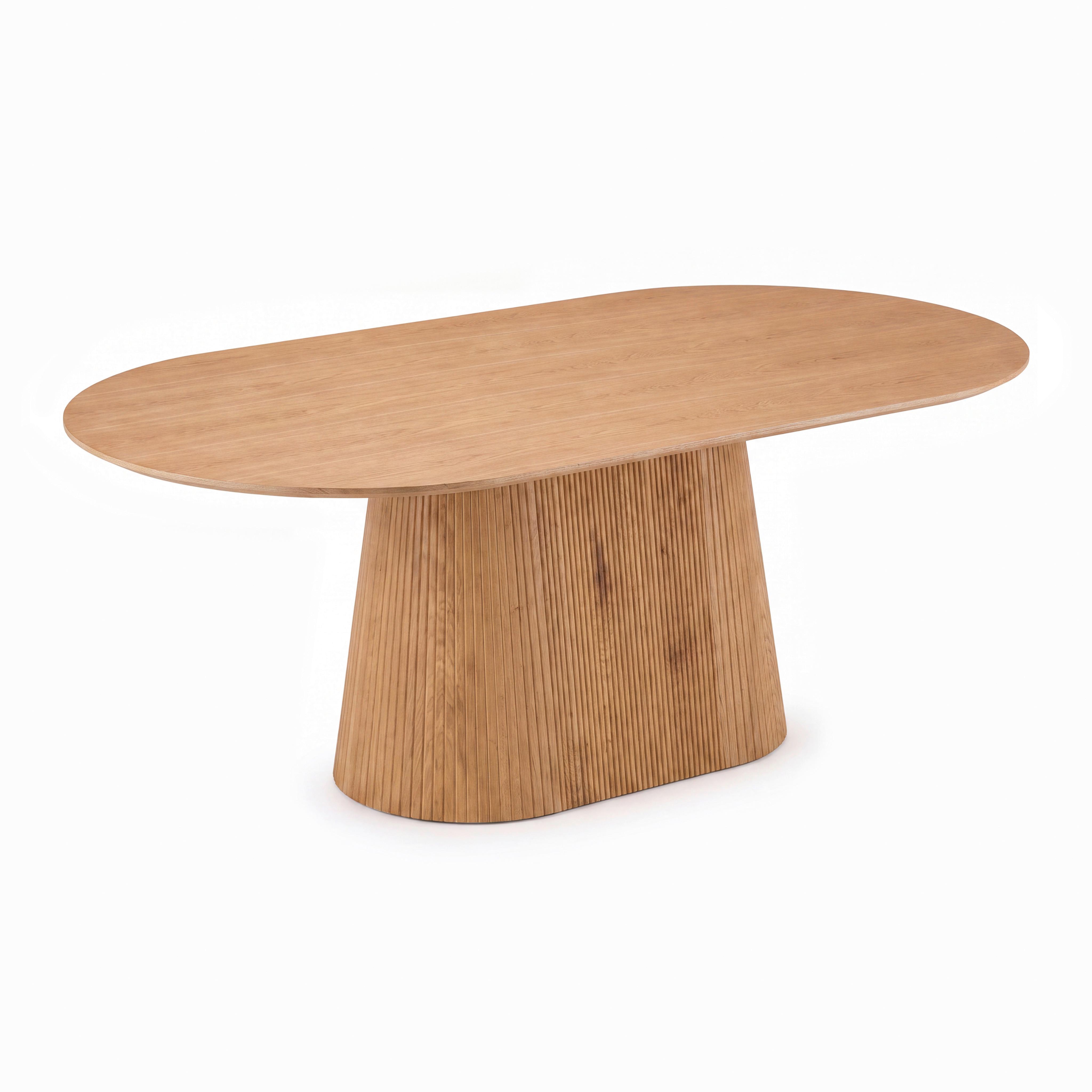 Jedálenský stôl LENNO 200x100cm - farba jaseňa, Modern, drevo/kompozitné drevo (200/76/100cm) - Bessagi Home