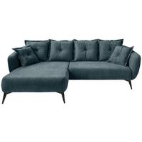 Ecksofa Baggio Blau S: 162x277 Cm - Blau/Schwarz, MODERN, Textil (162/277cm) - Livetastic