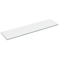 Wandregal Galileo 2 B: 120 cm Glas Gehärtet 8 mm - Klar, MODERN, Glas (120/0,8/26cm)