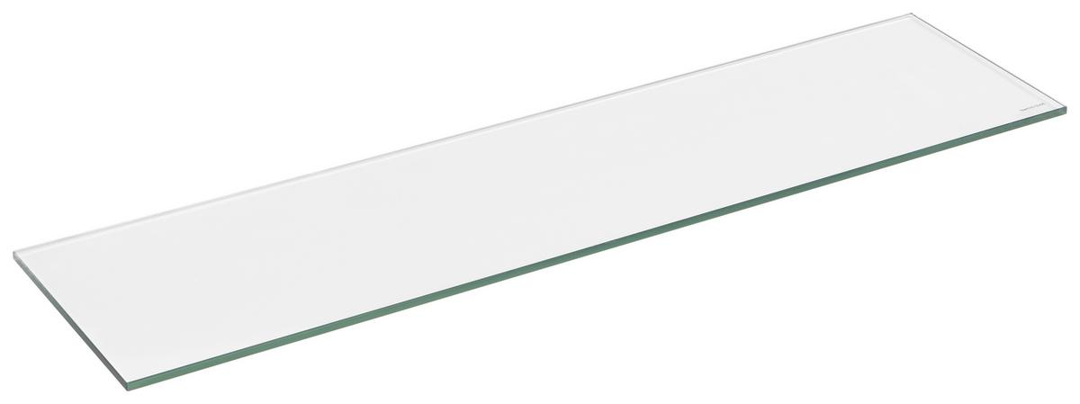 Wandregal Galileo 2 B: 120 cm Glas Gehärtet 8 mm - Klar, MODERN, Glas (120/0,8/26cm)