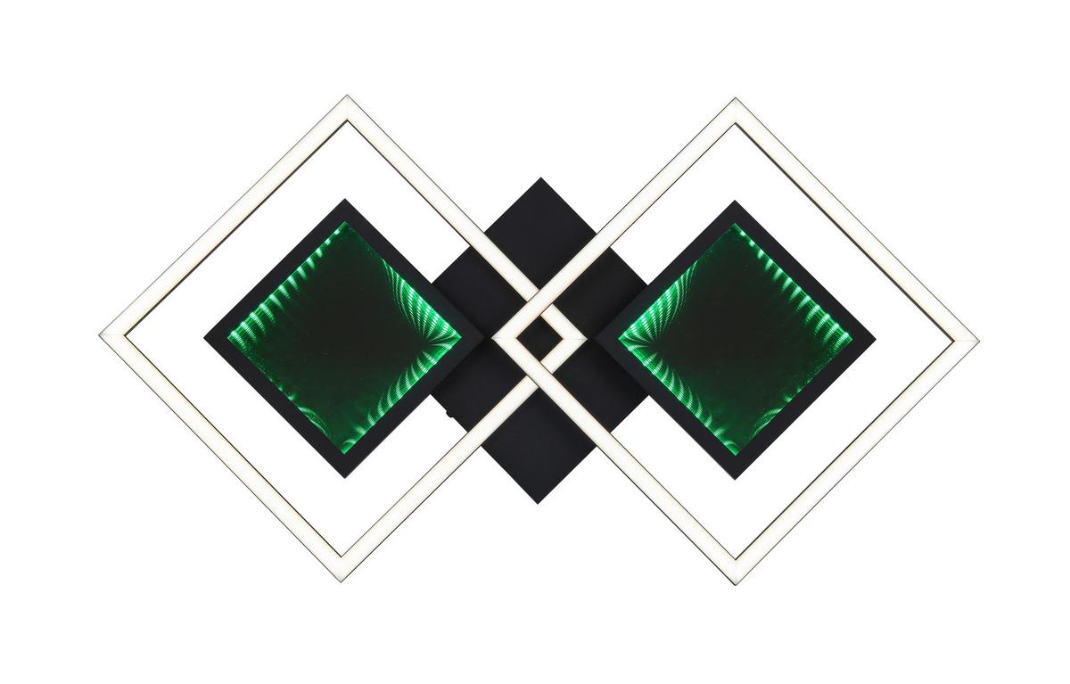 STROPNÉ LED SVIETIDLO PRECEVAL - čierna, kov/plast (41,8/75,3/6,7cm) - Premium Living