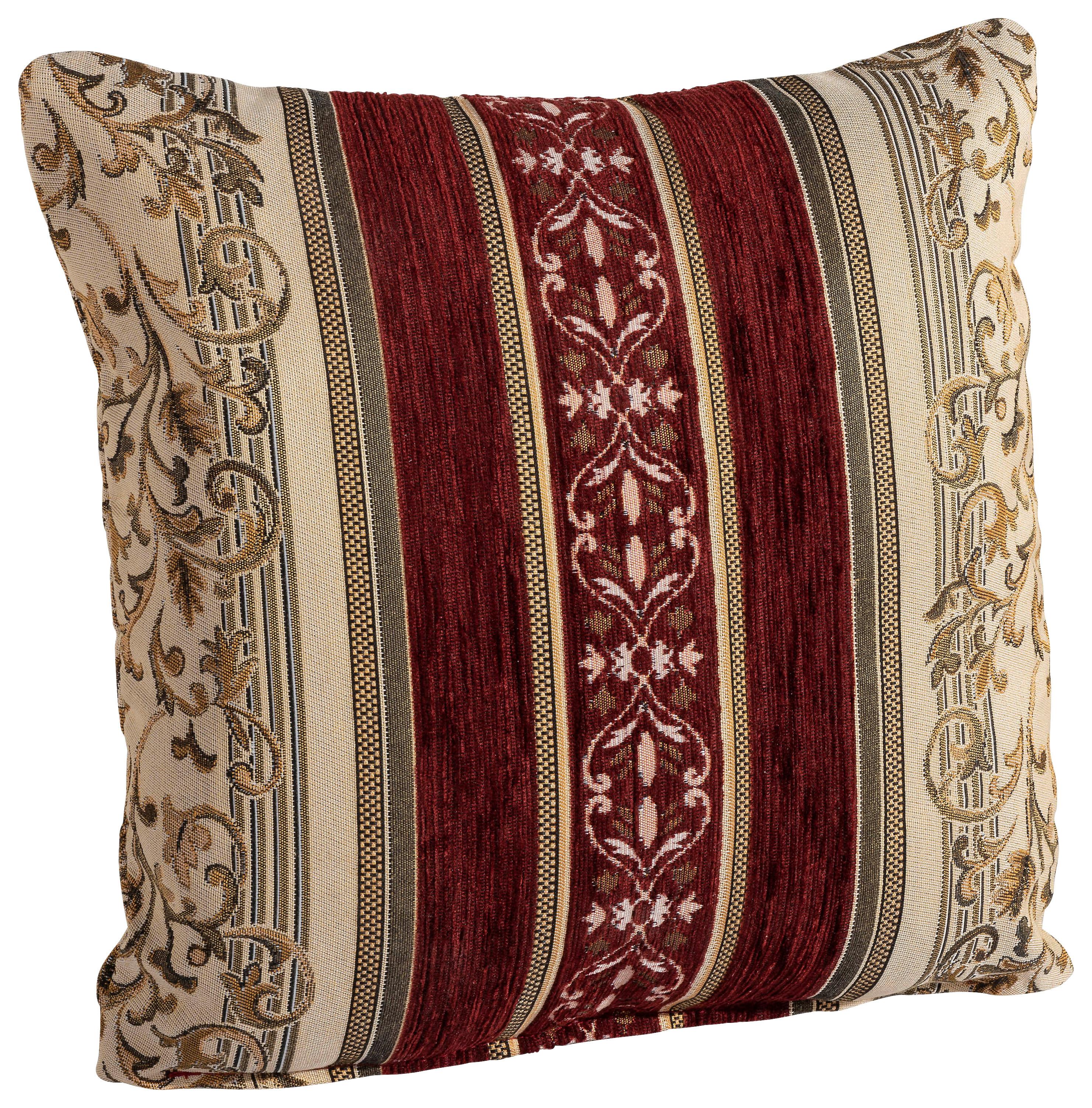 Zierkissen Corona 40x40 Cm Rot/beige - Beige/Rot, Design, Textil (40/40cm) - Max Winzer