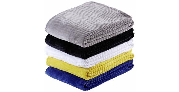 Kuscheldecke Milo Silber 180x220 Cm - Silberfarben, ROMANTIK / LANDHAUS, Textil (180/220cm) - James Wood