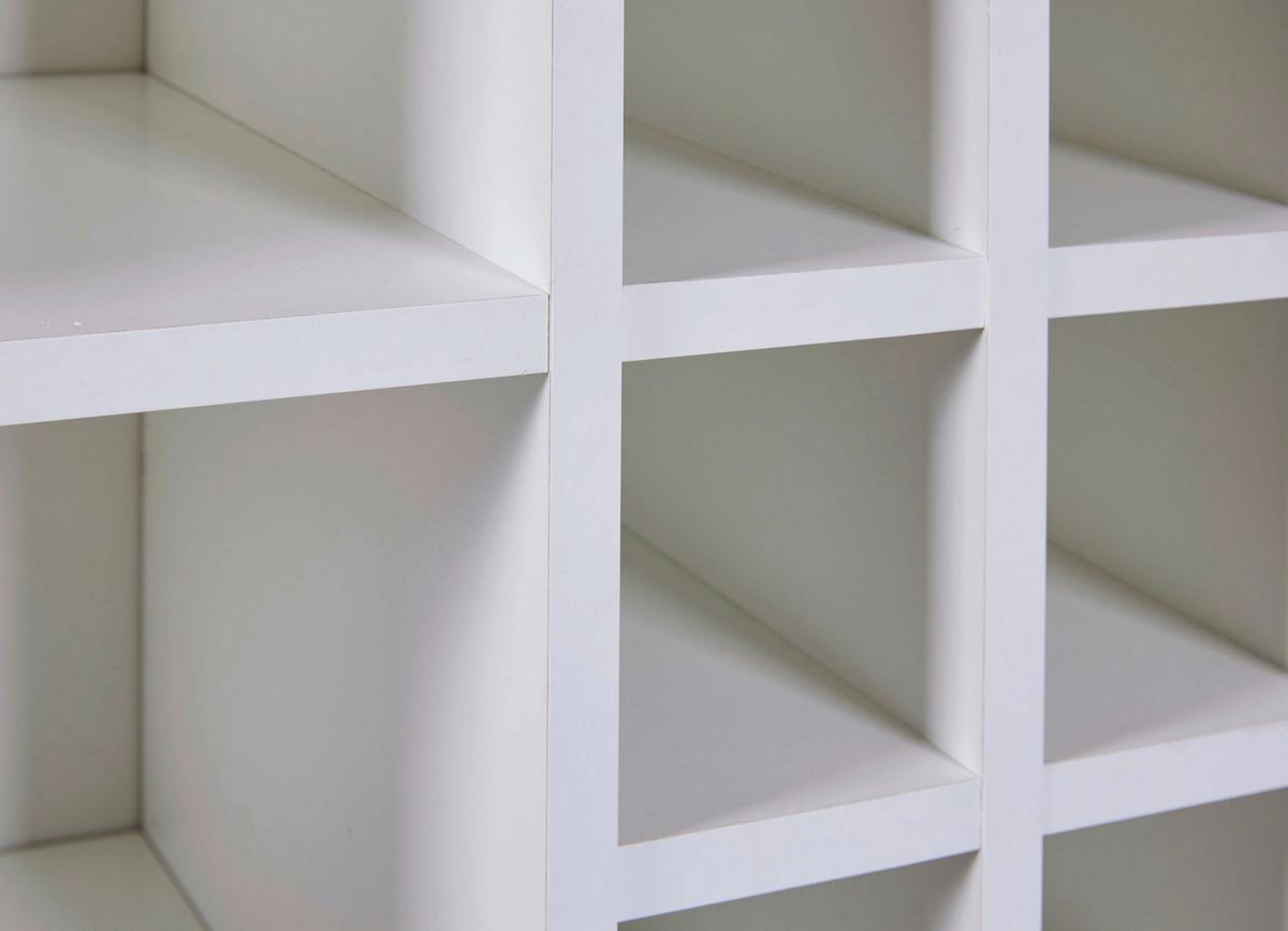 Skříň na víno SAN SAN - bílá/černá, Moderní, kompozitní dřevo/plast (76,8/124,4/33cm) - Mömax