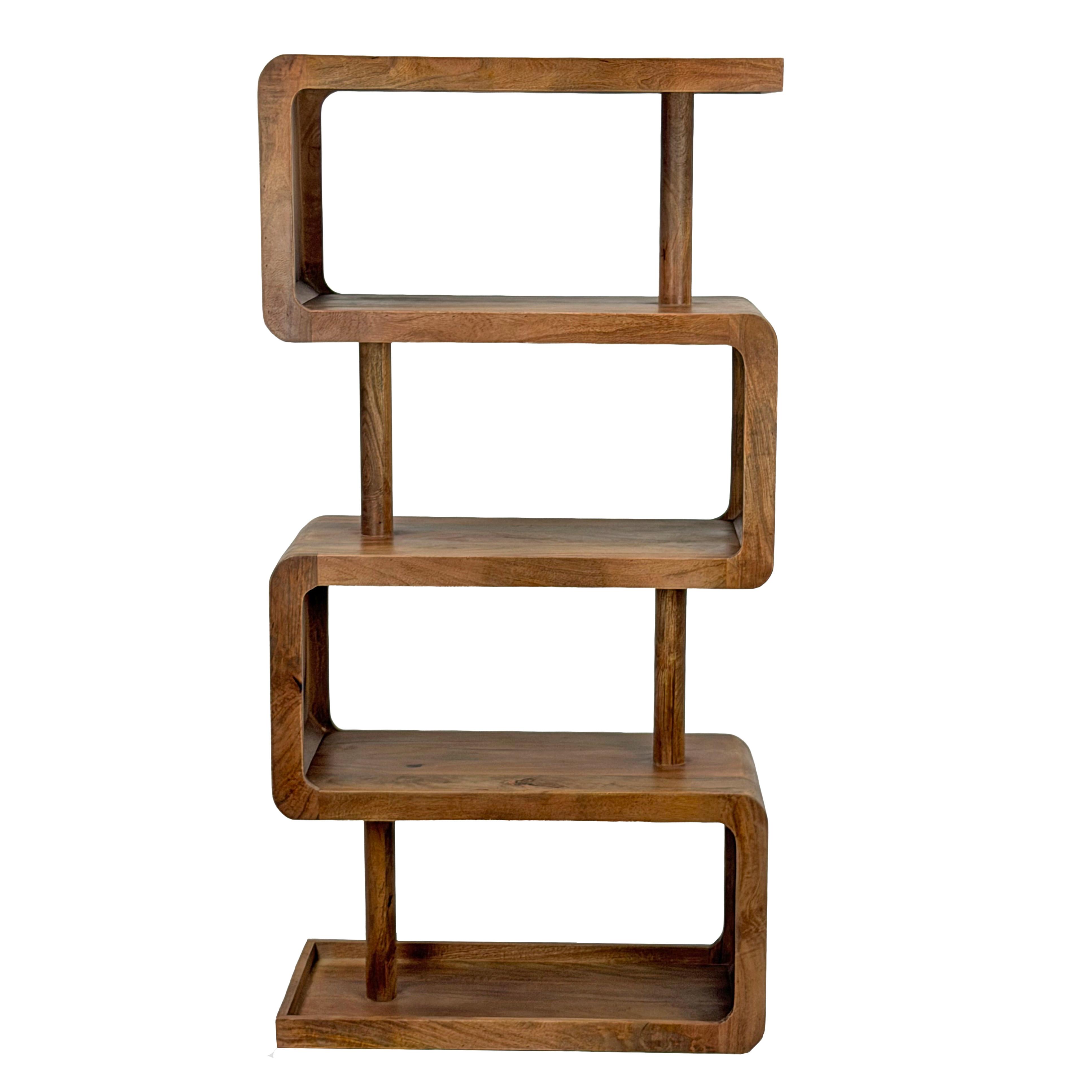STANDREGAL Braun B: 80cm - Braun, Design, Holz (80/160/40cm) - Livetastic