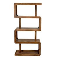 STANDREGAL Braun B: 80cm - Braun, Design, Holz (80/160/40cm) - Livetastic