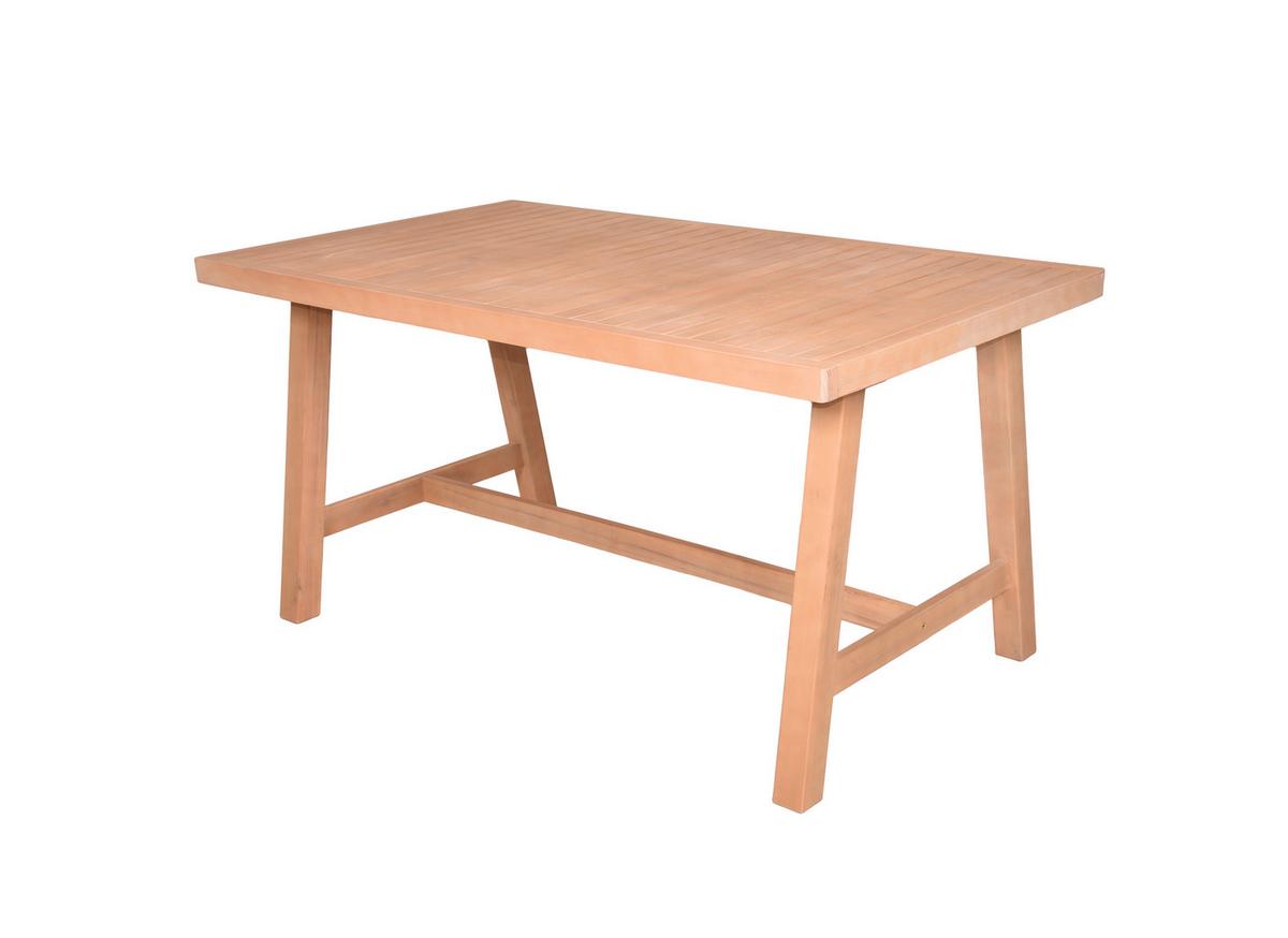 Gartentisch Bogota Akazienholz L 150 Cm - Hellbraun, Basics, Holz (150/85/75cm) - Gardenson