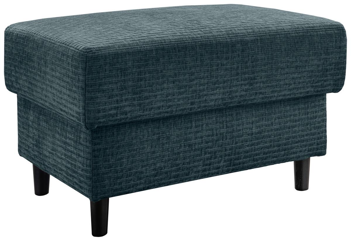 Hocker Cavoli, Blau B: - Blau/Schwarz, MODERN, Textil (76/46/55cm) - Livetastic