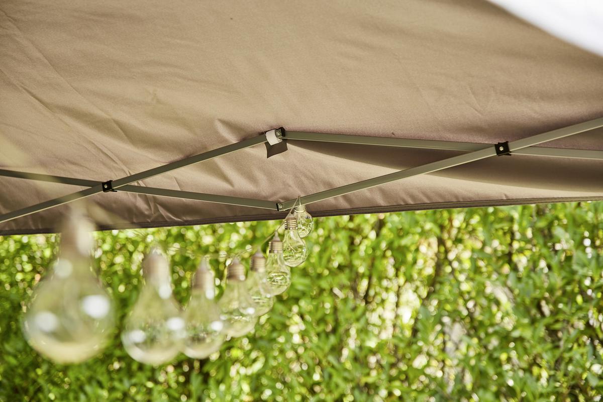 Pavillon Siena Garden 300x300 Cm Wetterbeständig - Taupe/Grau, KONVENTIONELL, Textil/Metall (300/260/300cm) - Siena Garden