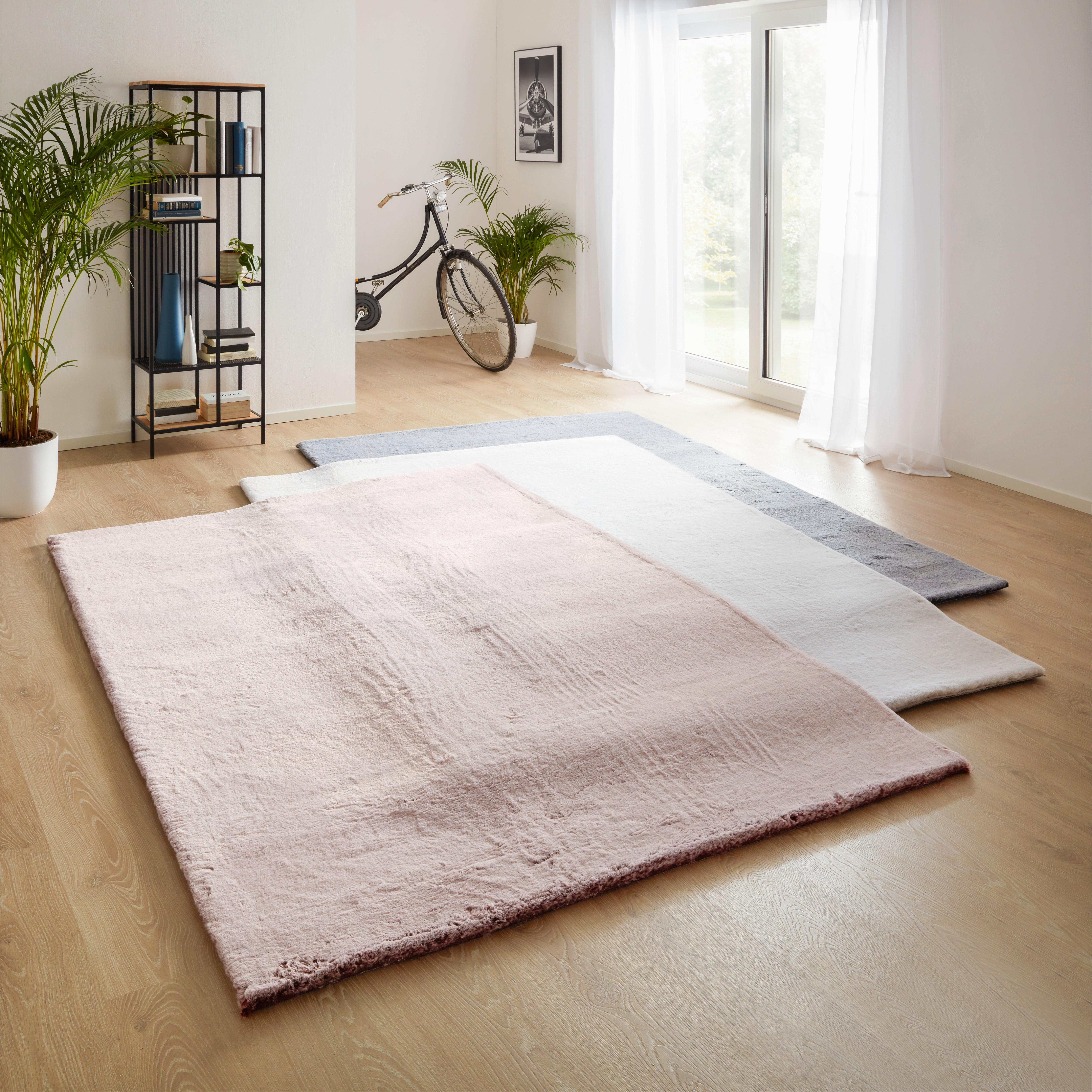 Umelá Kožušina Denise 1, 80/150cm, Strieborná - biela/strieborná, Romantický / Vidiecky, textil/kožušina (80/150cm) - Modern Living