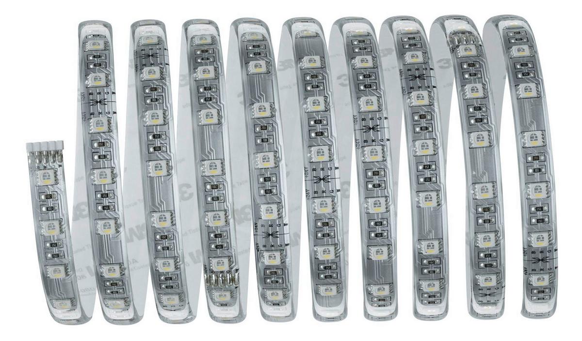 Led-streifen Max Farbwechsler L: 3 M Mit Fernbedienung - Silberfarben, Design, Kunststoff (300/1,25/0,3cm) - Paulmann