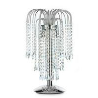 Kristall-tischleuchte 4698/lg - Chromfarben, LIFESTYLE, Glas/Metall (25/50cm)