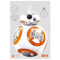 Dekosticker Star Wars - Orange/Weiß, LIFESTYLE, Kunststoff (100/70cm)