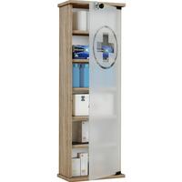 Medizinschrank Gusal XXL Eiche Dekor 31x92cm versperrbar - Sonoma Eiche, Basics, Glas/Holzwerkstoff (31/92/18cm) - MID.YOU