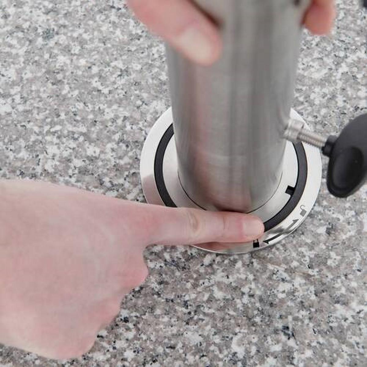 Sonnenschirmständer mit Rollen - Grau, Basics, Stein (56/9/56cm) - Doppler