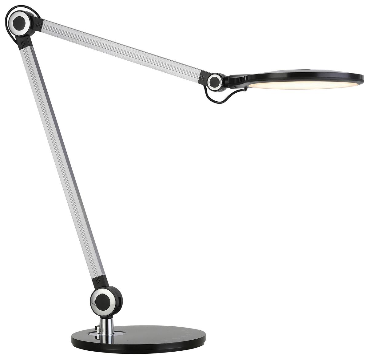 LED lampa na psací stůl Eda, včet. LED 9W - šedá/černá, Moderní, kov/plast (20/80cm) - Mömax