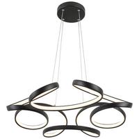 ZÁVESNÉ LED SVIETIDLO CRONO -AKT- - čierna, Romantik / Landhaus, kov/plast (70qm) - Premium Living