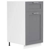 Küchenunterschrank Colura - Anthrazit/Weiß, Trend, Holzwerkstoff/Kunststoff (40/82/46cm) - MID.YOU