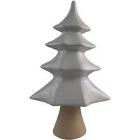 Dekobaum Elis - Braun/Weiß, KONVENTIONELL, Holz/Keramik (17,3/11/28,5cm) - Luca Bessoni