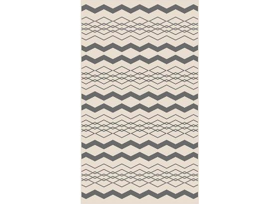 Koberec Tkaný Na Plocho Edgar 2 - barvy stříbra/krémová, Moderní, textil (100/150cm) - Modern Living Koberec Tkaný Na Plocho Edgar 2 - barvy stříbra/krémová, Moderní, textil (100/150cm) - Modern Living