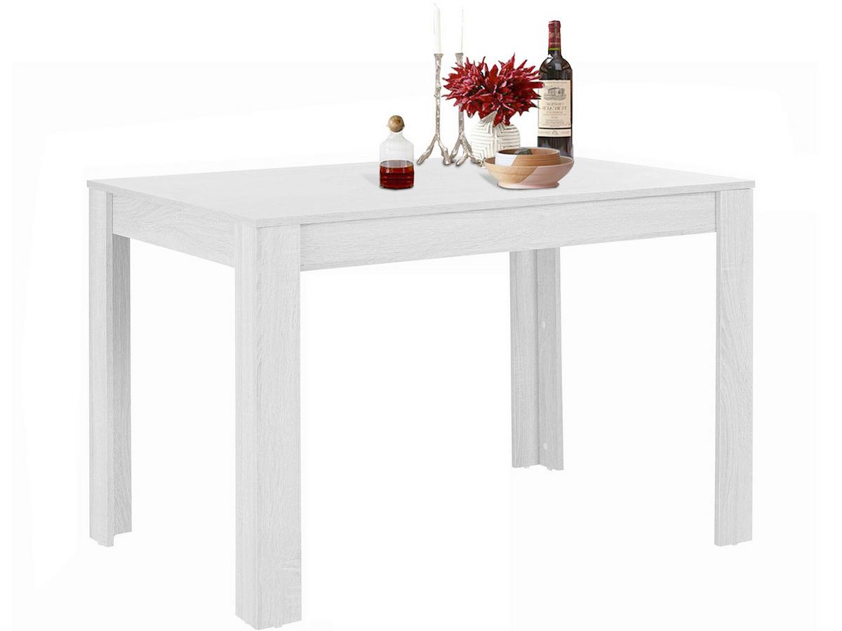 Esstisch Lynn Weiß L: 120cm - Weiß, Design, Holzwerkstoff (120/75/80cm) - MID.YOU