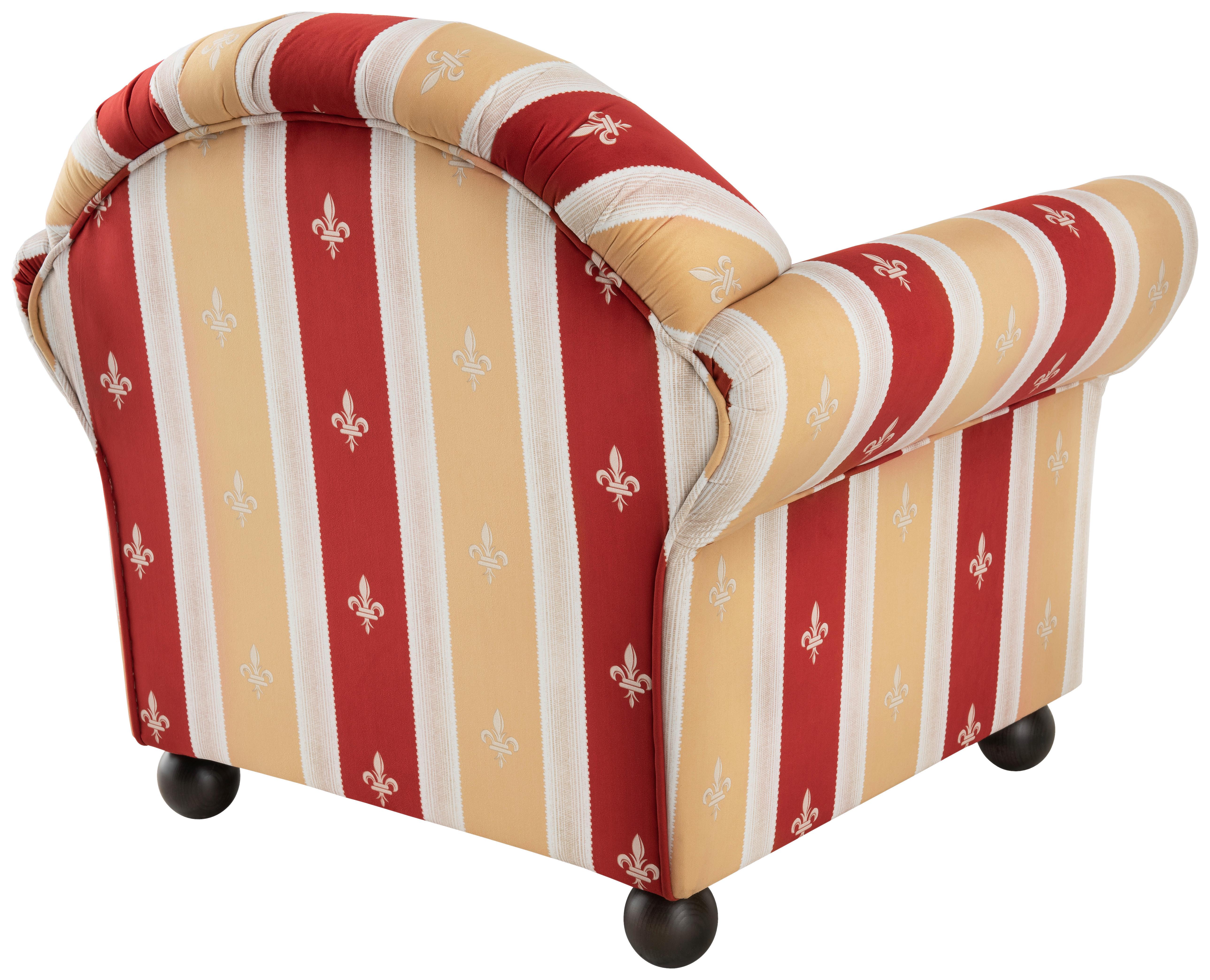 Sitzgarnitur Torello 3-Teilig Rot - Wengefarben/Rot, KONVENTIONELL, Textil (439/84/80cm) - Livetastic