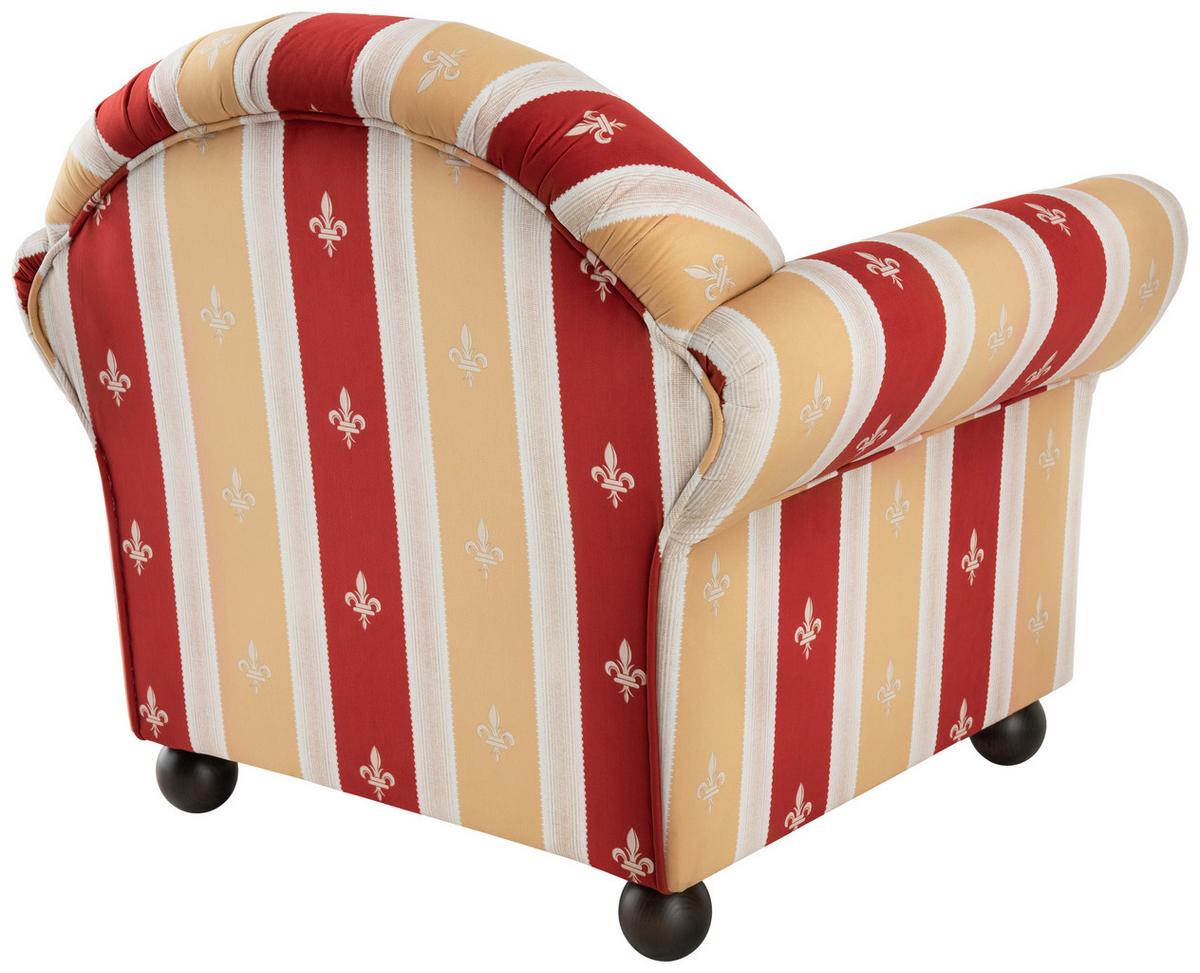 Sitzgarnitur Torello 3-teilig Rot - Wengefarben/Rot, KONVENTIONELL, Textil (439/84/80cm) - Livetastic