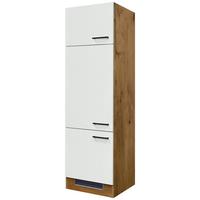 Skříňka na spotřebiče AVILA - barvy dubu/černá, Konvenční, kov/kompozitní dřevo (60/200/57cm) - FlexWell