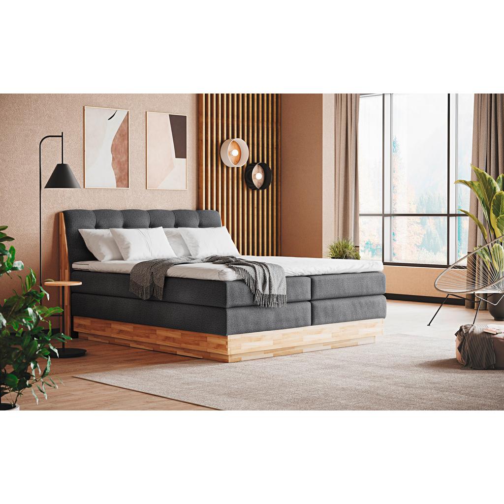 Boxspringbett mit Topper & Bettkasten 200x200 Melissa