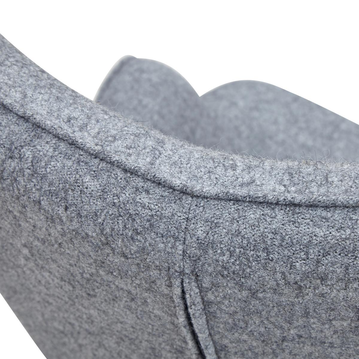 Sessel Grau B: 80 Cm - Eichefarben/Grau, MODERN, Textil (80/92/99cm) - Livetastic