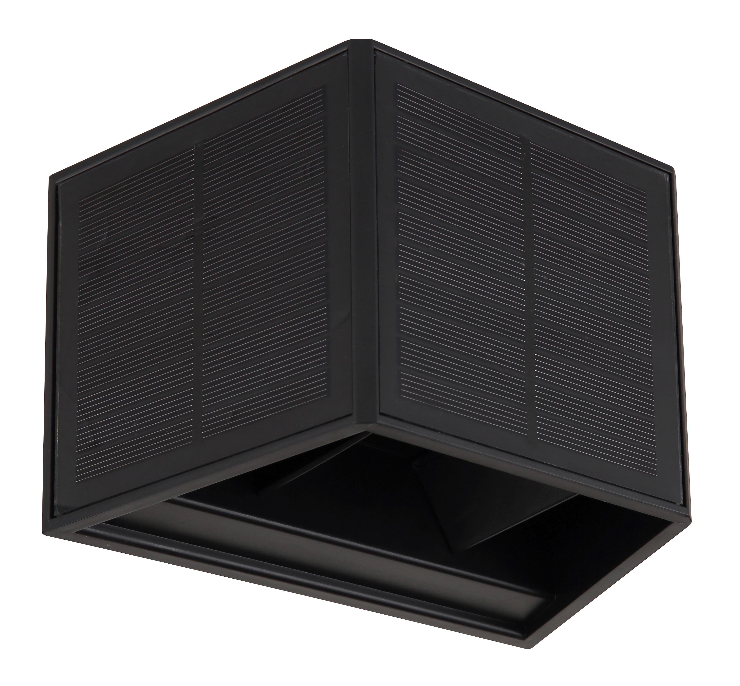 Solarleuchte 36495 - Klar/Schwarz, Design, Kunststoff (15,4/9,6/9,9cm) - Globo