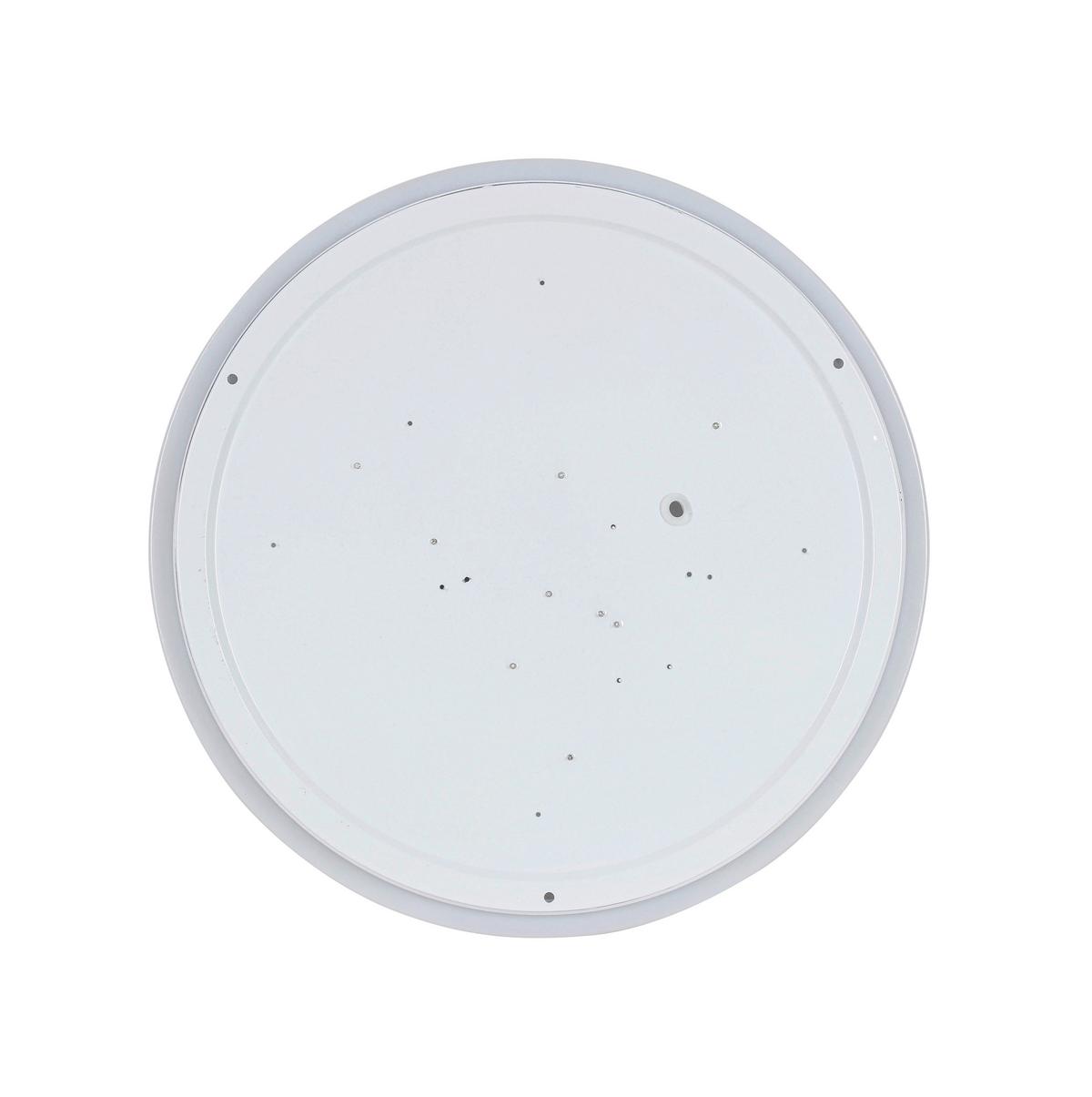 LED-Deckenleuchte Charlyn - Chromfarben/Weiß, Basics, Kunststoff/Metall (38/6cm) - Luca Bessoni