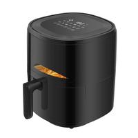 Heißluftfritteuse 4,8 Liter - Schwarz, MODERN, Kunststoff/Metall (36/27/31cm) - Bono