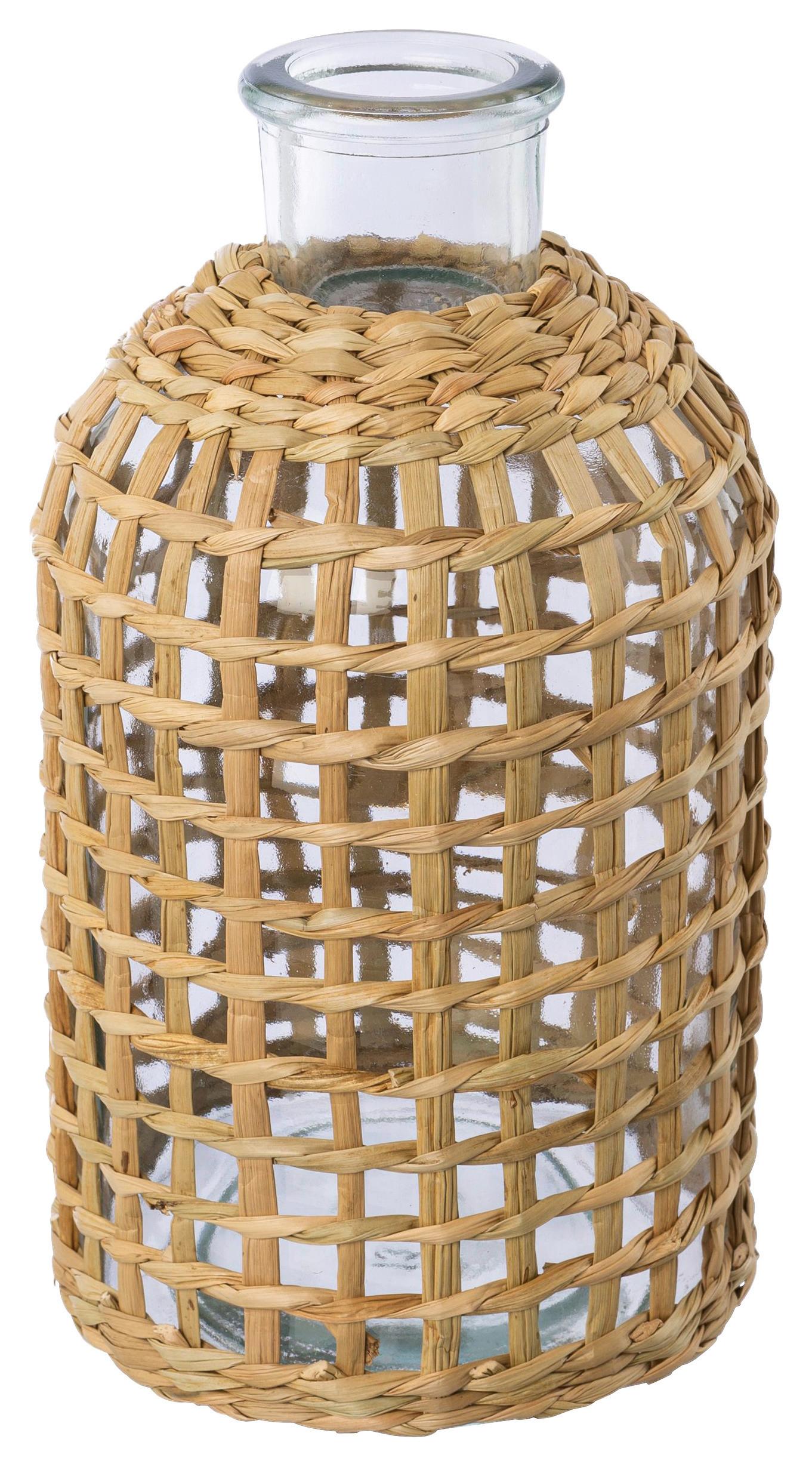DEKORAČNÍ VÁZA ANNA I -PAZ- - přírodní barvy, Romantický / Rustikální, sklo (11/20cm) - Modern Living