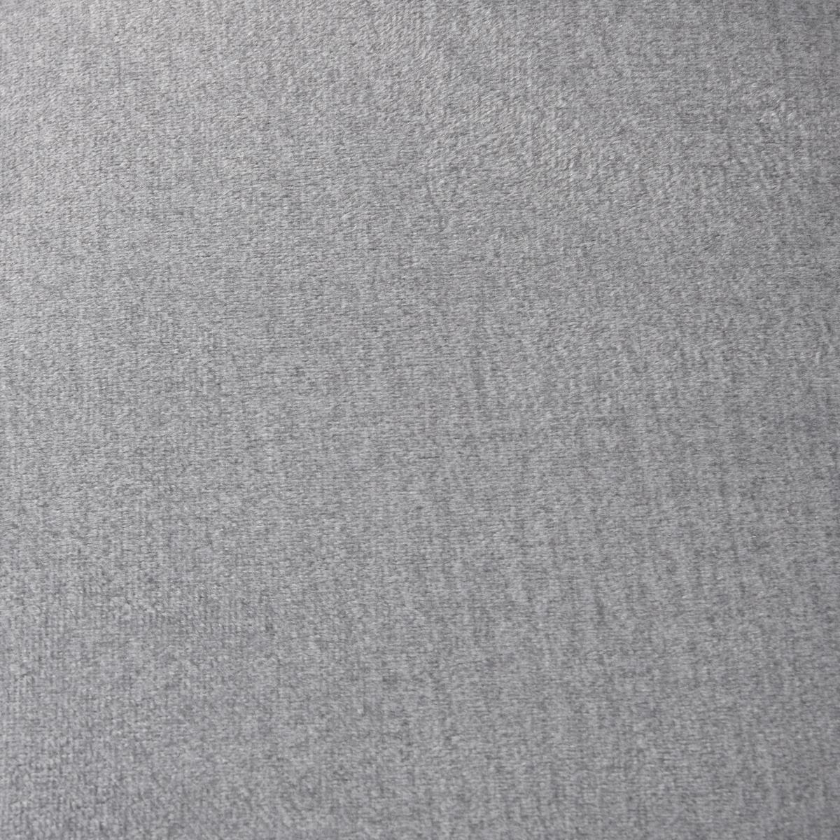 Taburetka ELLIOT, sivý zamat, max. do 120 kg - čierna/sivá, Modern, drevo/textil (124/41/46cm) - Mömax