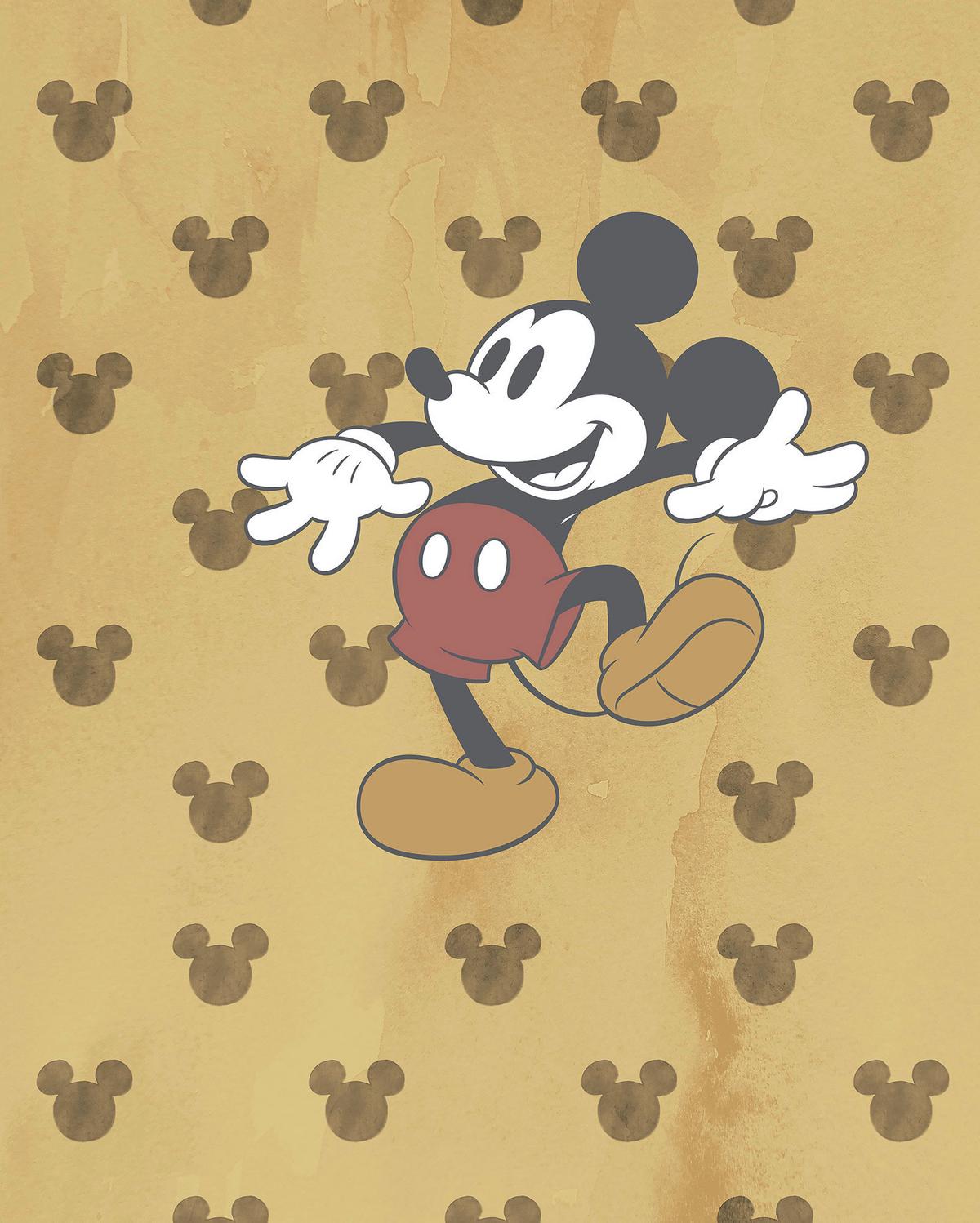Vliestapete Mickey Tap Dance - Multicolor, Basics (200/250cm) - Komar