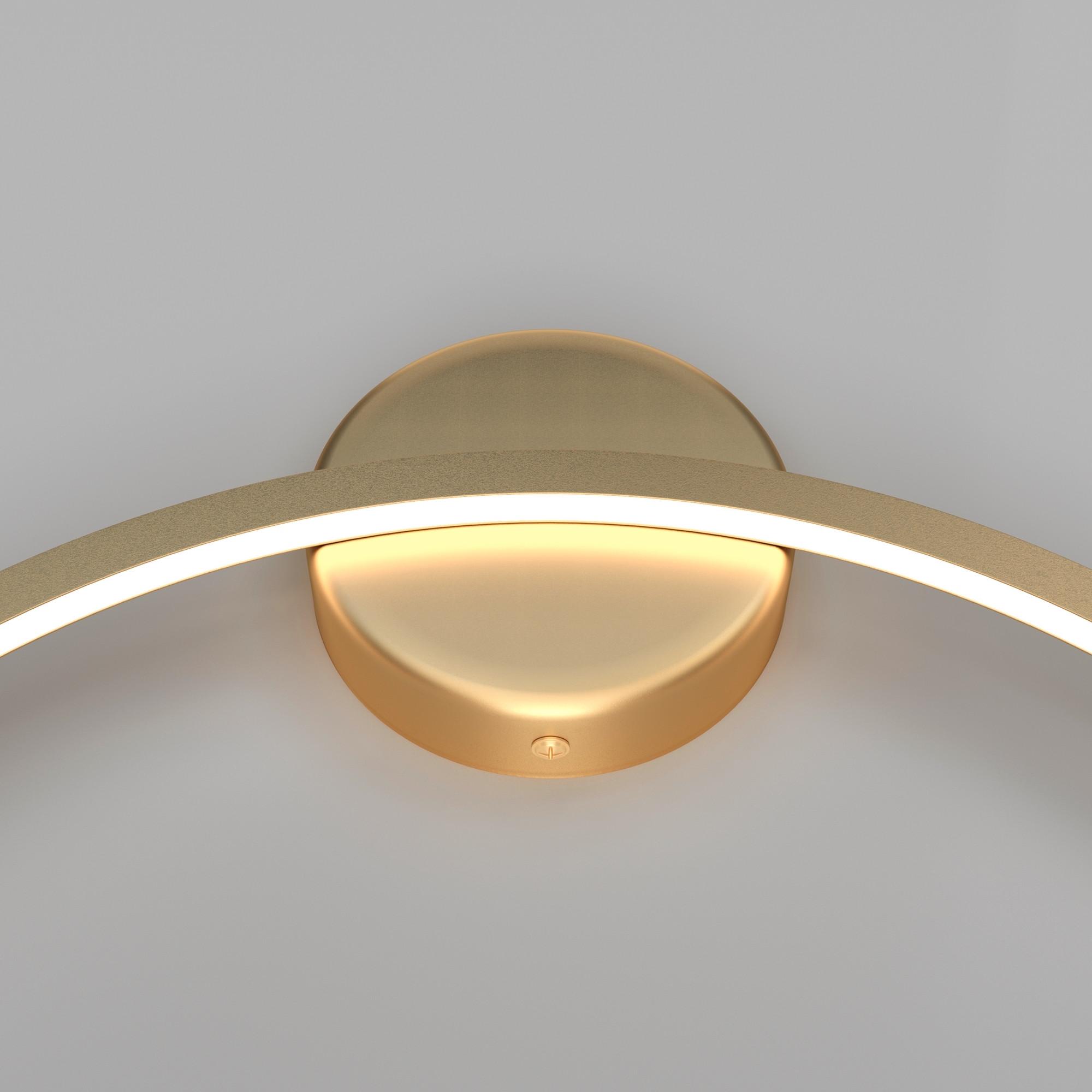 Wandleuchte Halo - Messingfarben, Trend, Metall (60/60/5cm) - MAYTONI