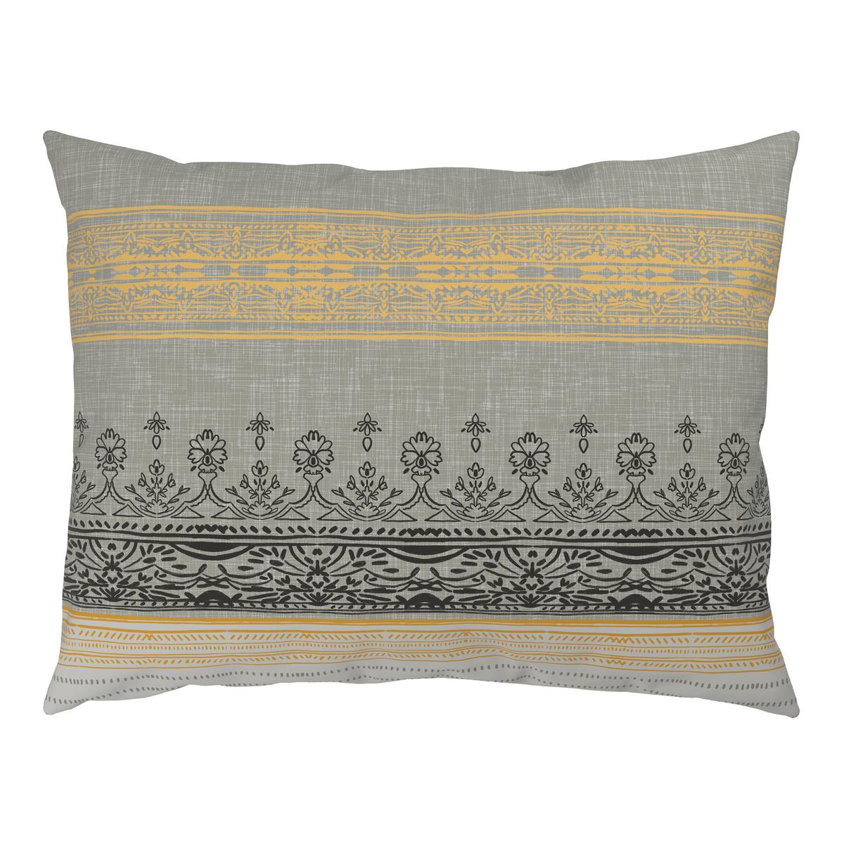 BETTWÄSCHE TIFFANY - Gelb/Grau, MODERN, Textil - Luca Bessoni