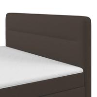 Boxspringová postel MARCO 180x200, hnědá - černá/hnědá, Moderní, dřevo/textil (180/200cm) - Bessagi Home